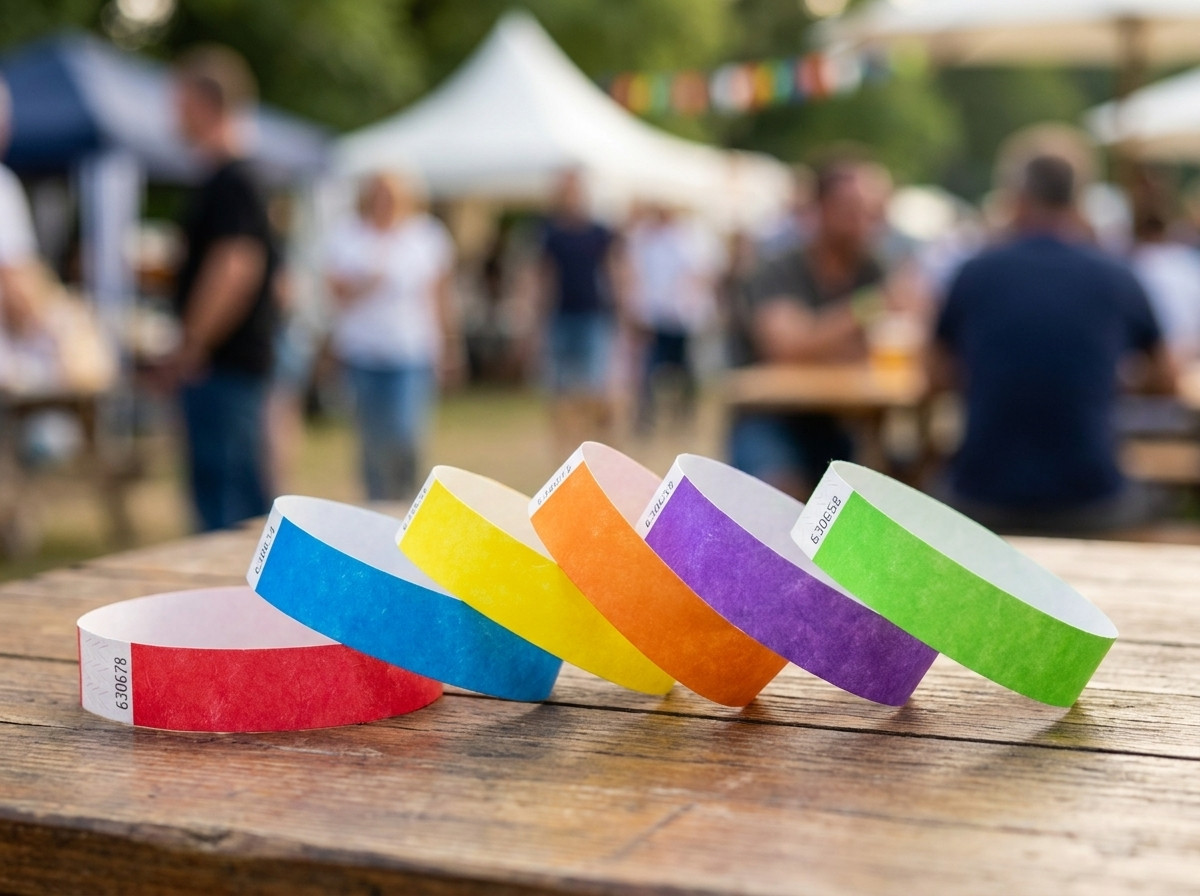 pulseras identificativas multicolores con cierres antitransferencia para eventos de varios dias